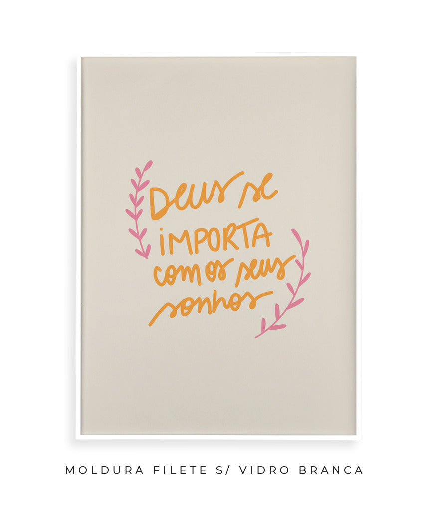 Quadro Deus se Importa