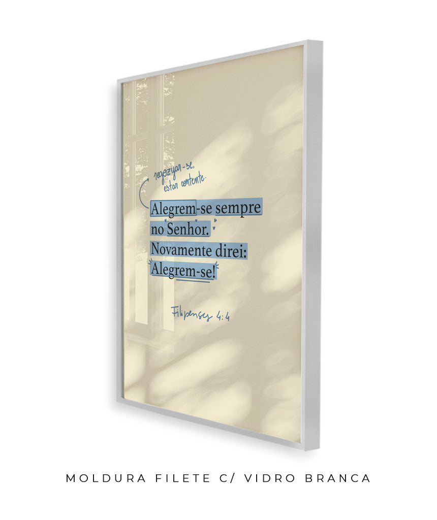 Quadro Filipenses 4:4