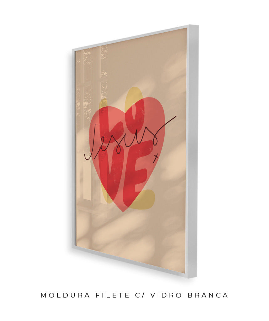 Quadro Love Jesus
