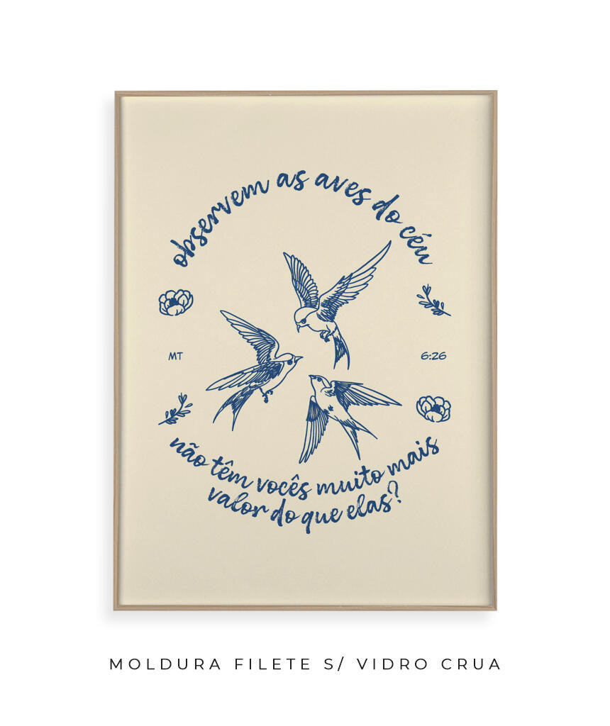 Quadro Aves do Céu
