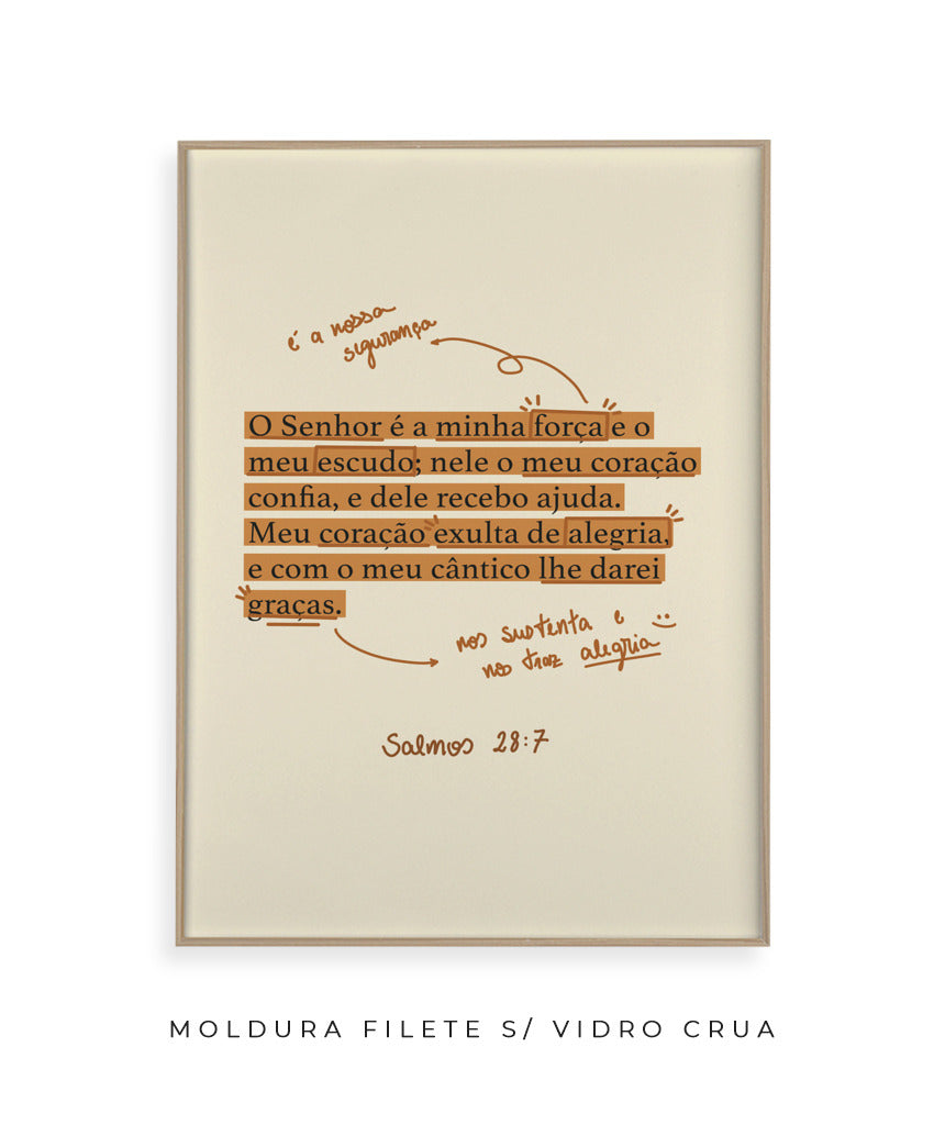 Quadro Salmos 28:7