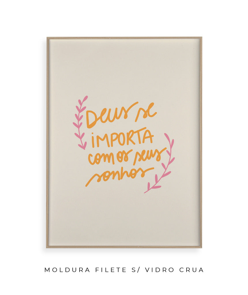 Quadro Deus se Importa