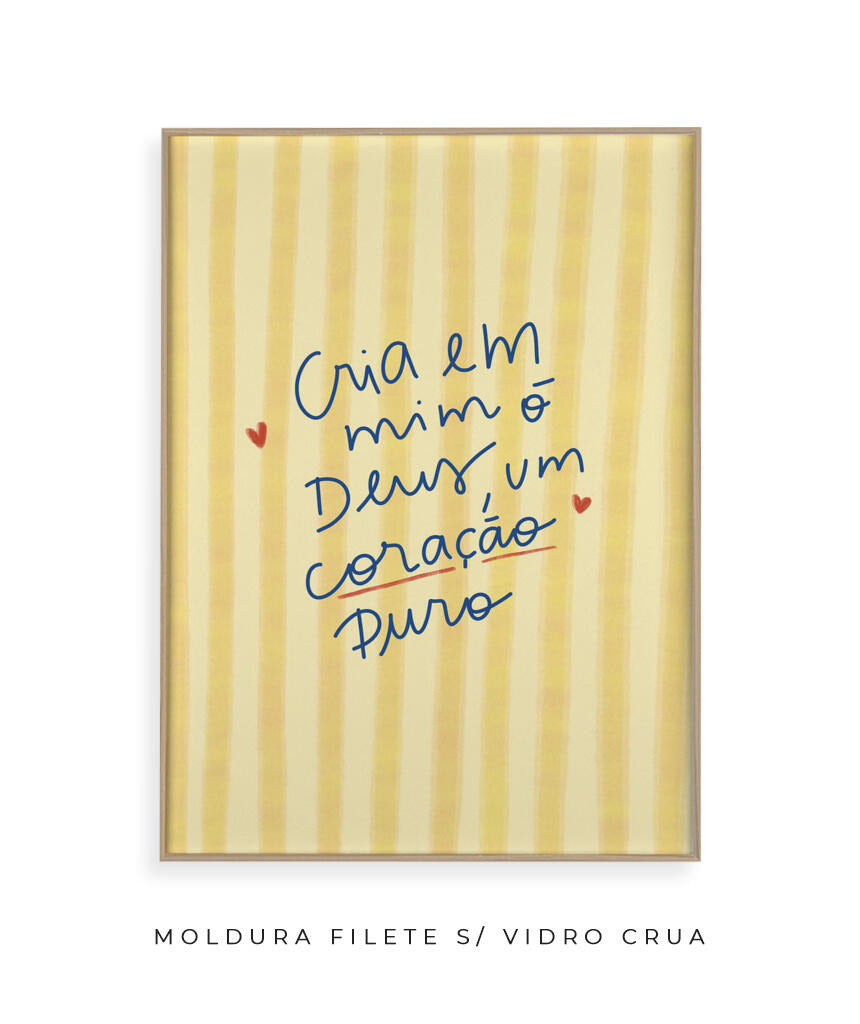 Quadro Coração Puro