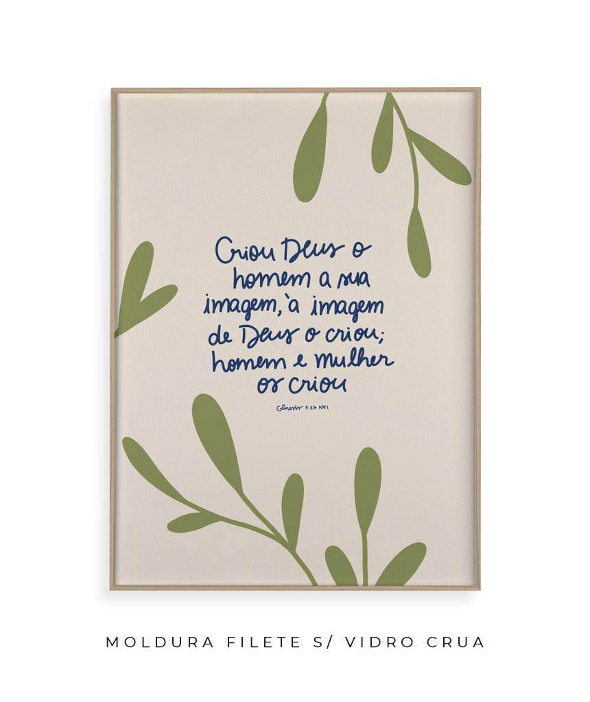 Quadro Gênesis 1:27