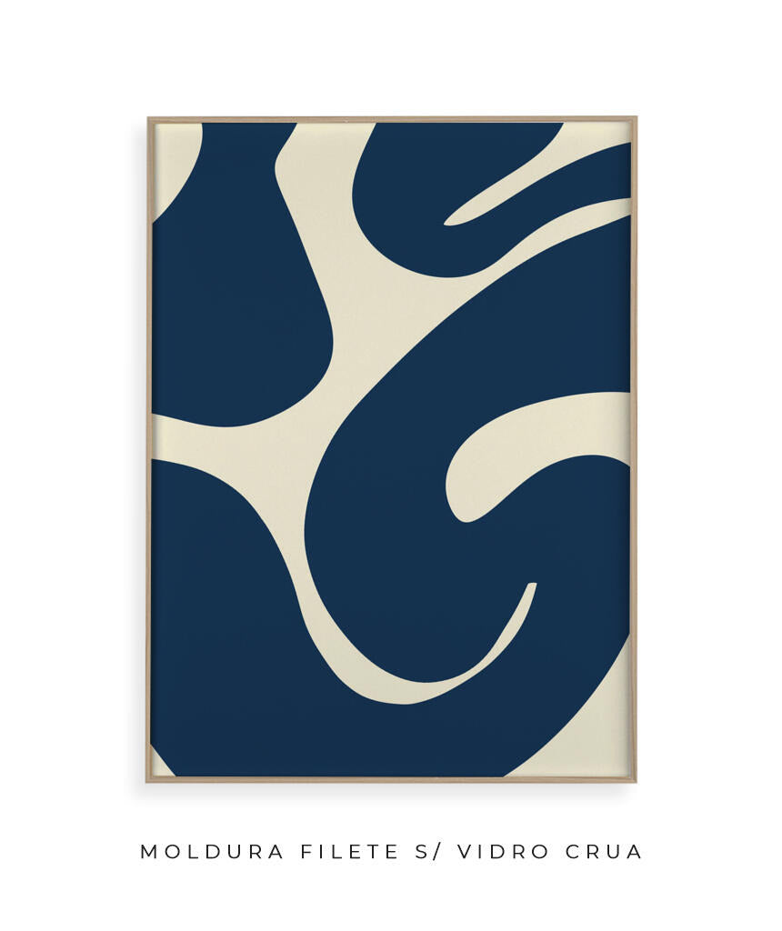 Quadro Curva Azul