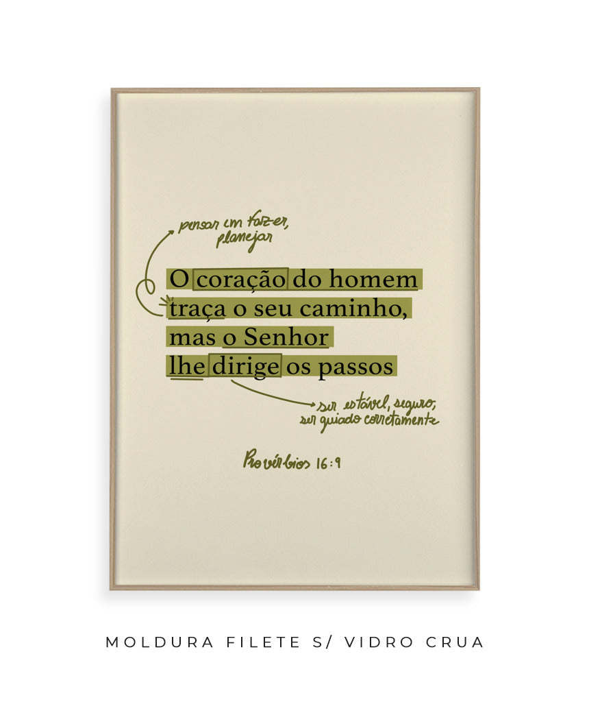 Quadro Provérbios 16:9
