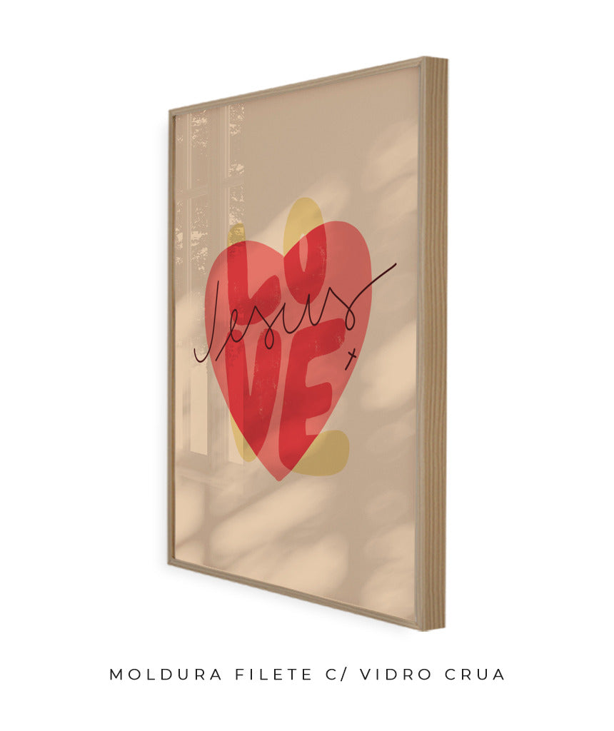 Quadro Love Jesus