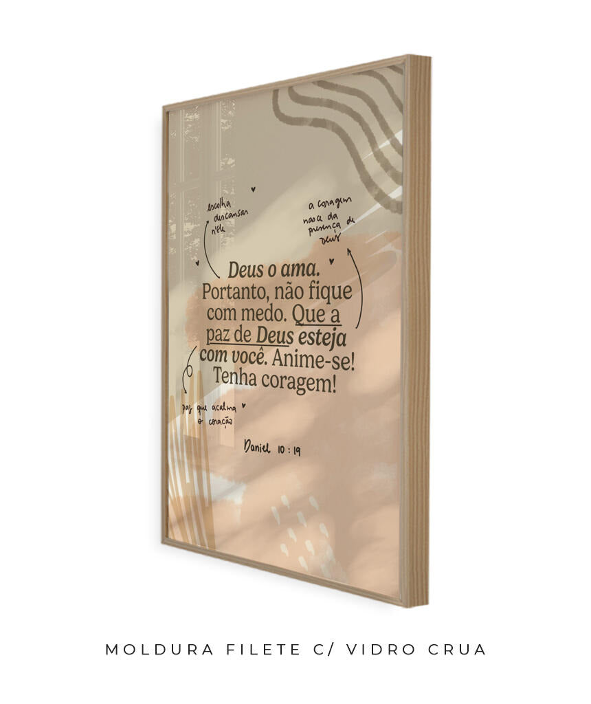 Quadro Daniel 10:19 abstrato