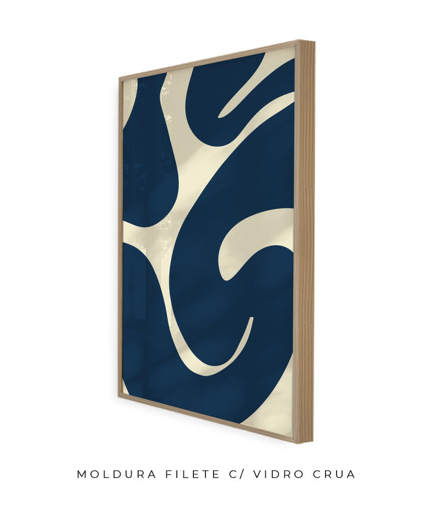 Quadro Curva Azul