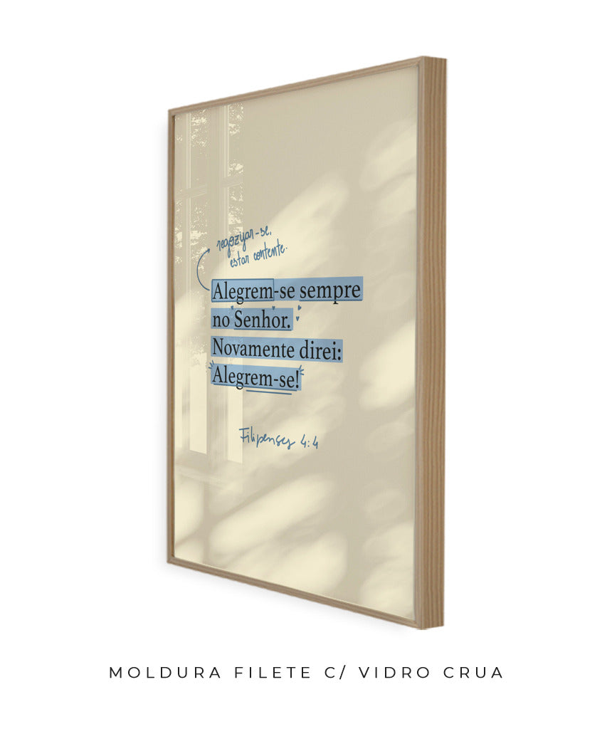 Quadro Filipenses 4:4