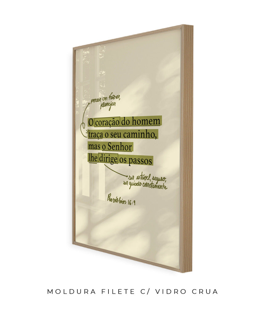 Quadro Provérbios 16:9