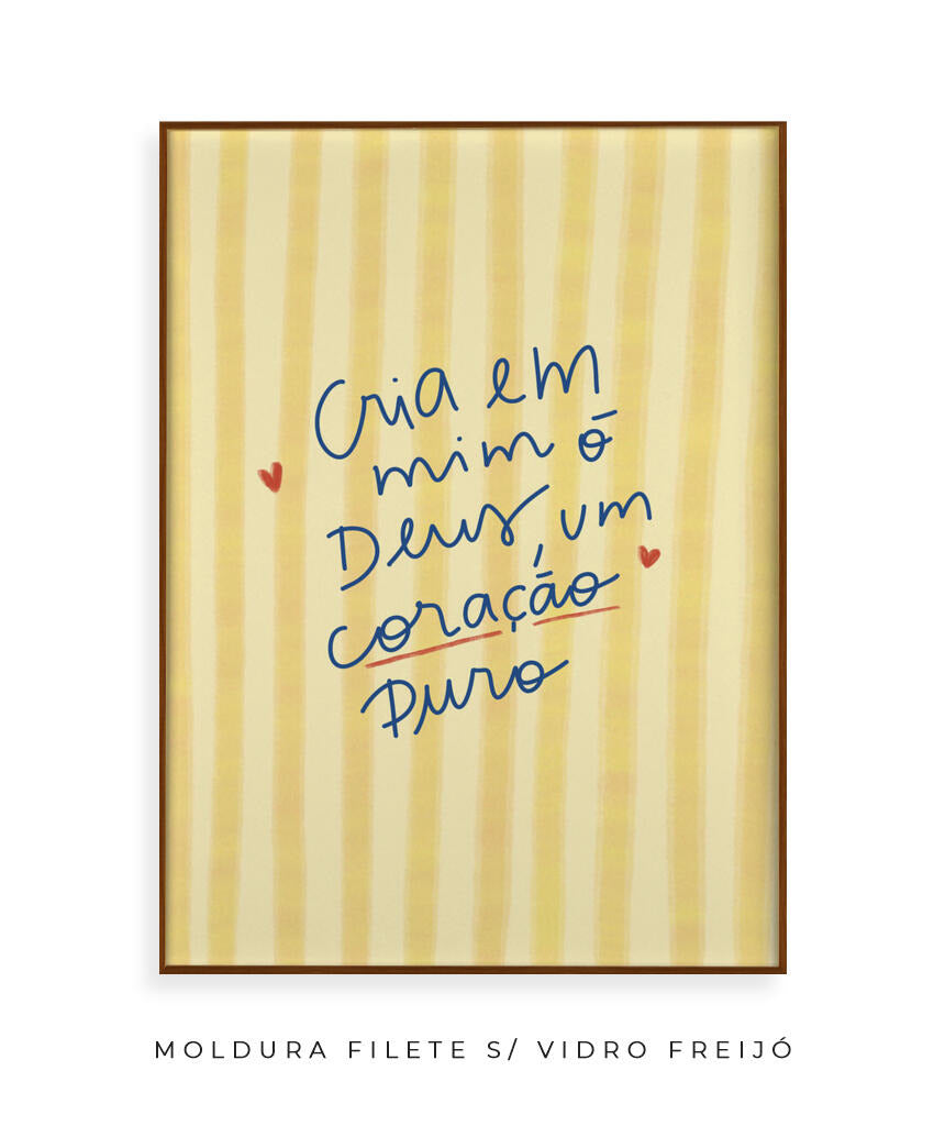 Quadro Coração Puro