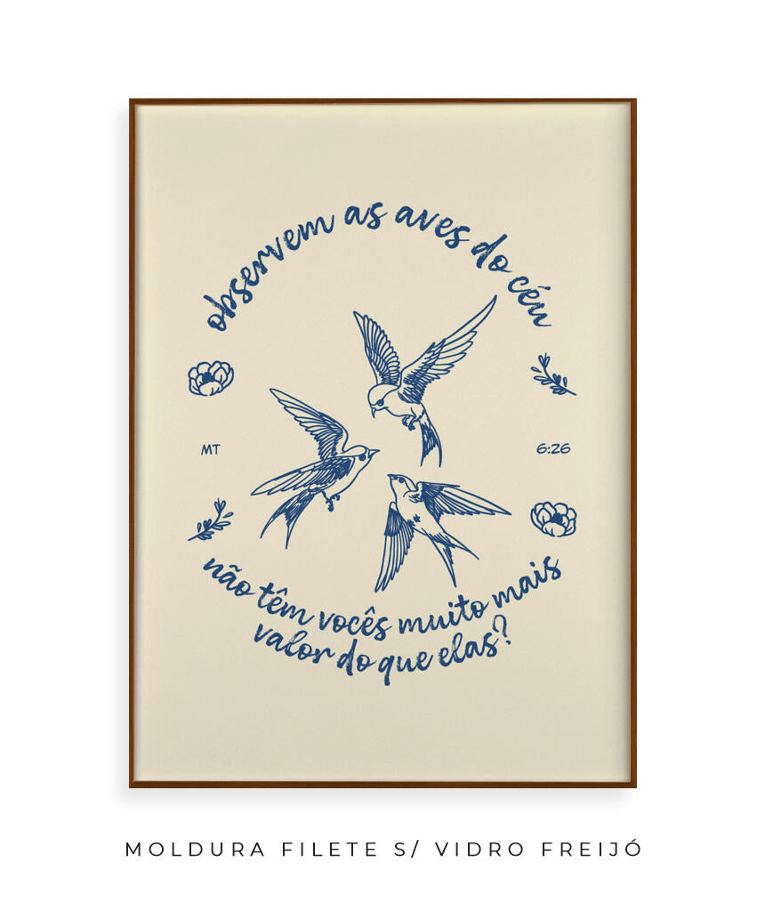Quadro Aves do Céu