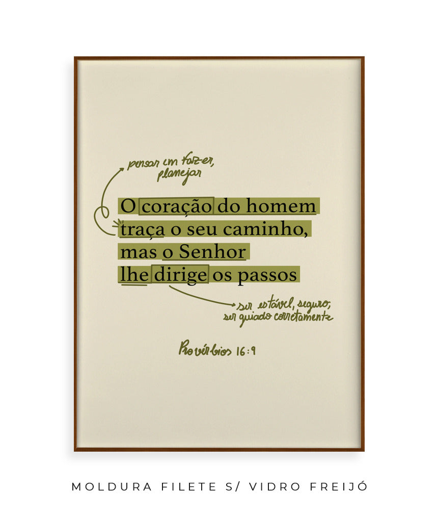 Quadro Provérbios 16:9