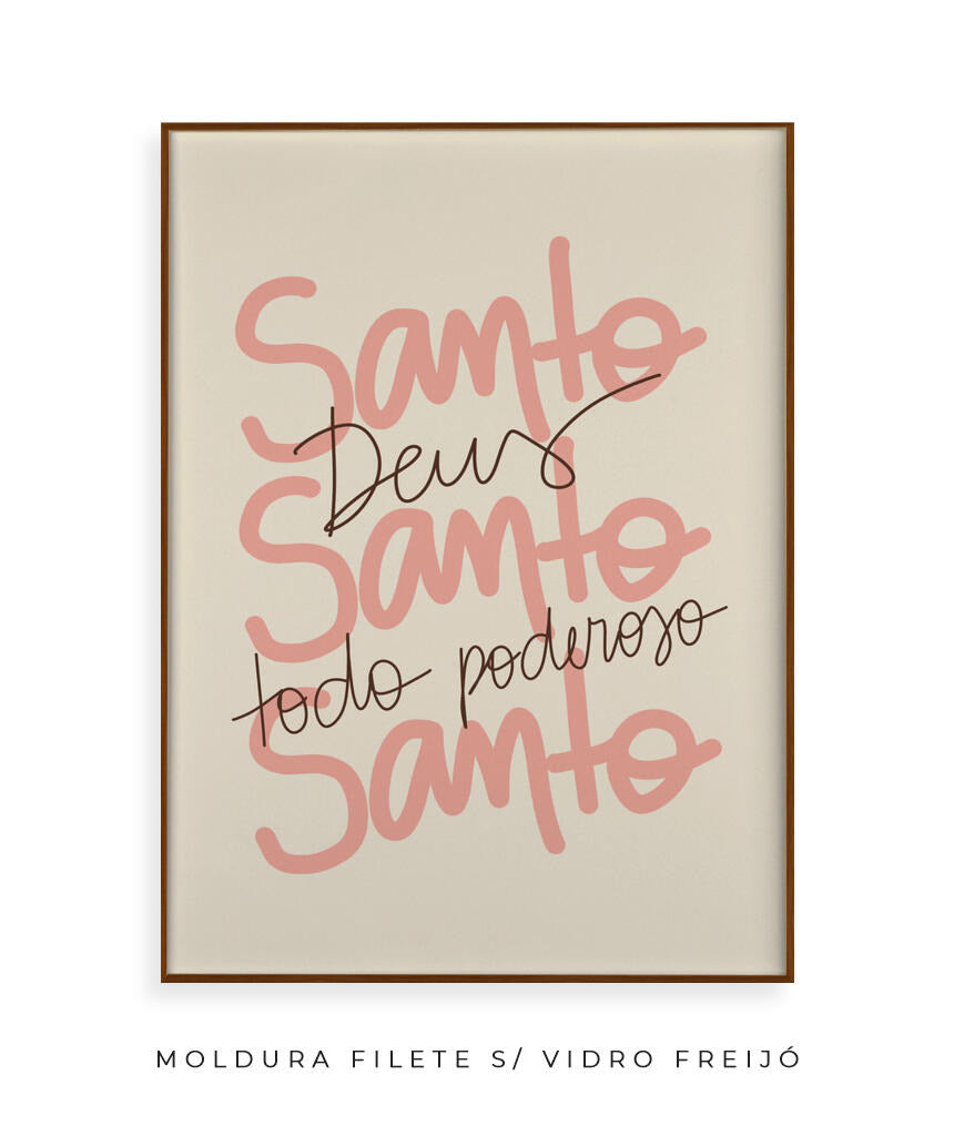 Quadro Santo Santo Santo