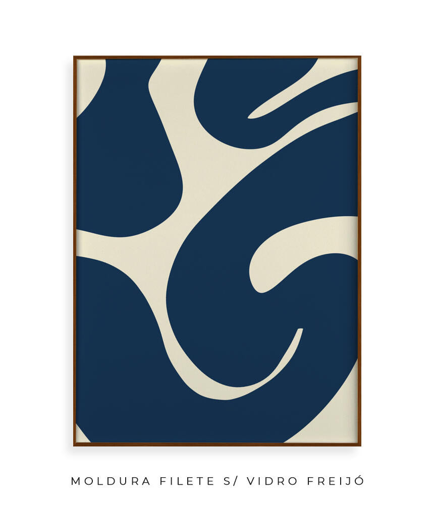Quadro Curva Azul