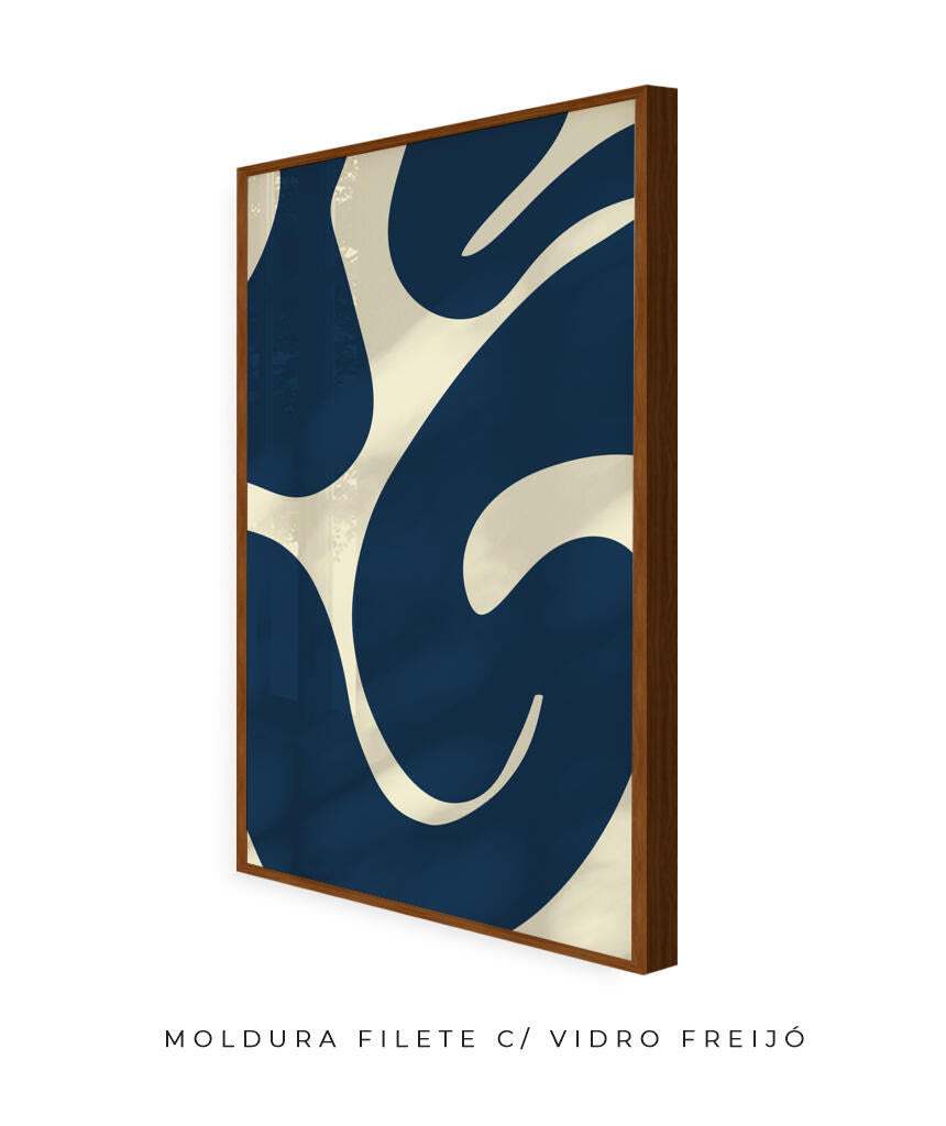 Quadro Curva Azul