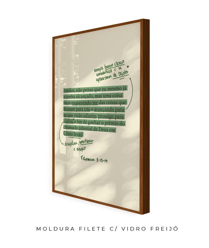 Quadro Filipenses 3:13-14