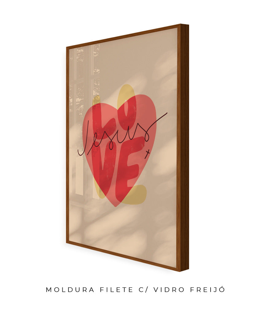 Quadro Love Jesus