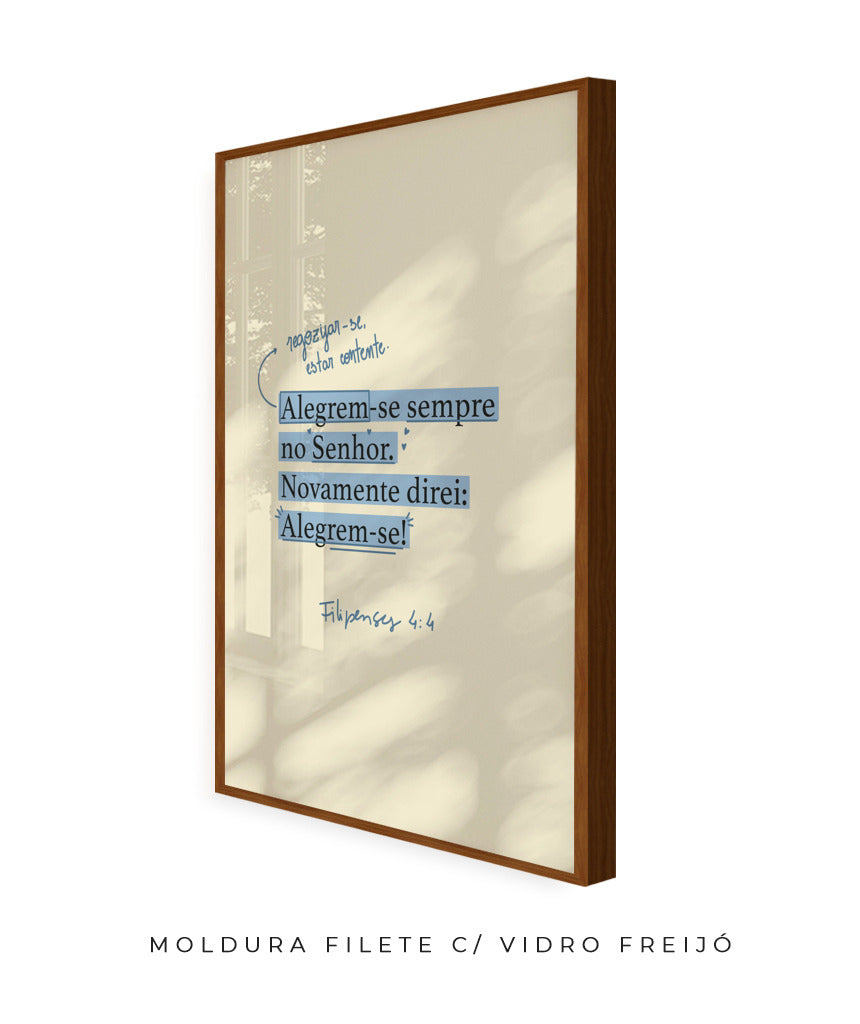Quadro Filipenses 4:4