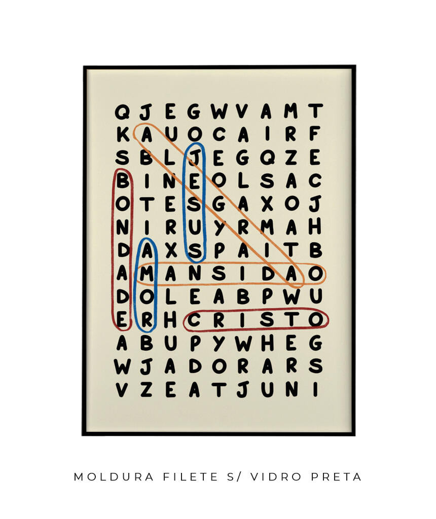Quadro Caça-Palavras