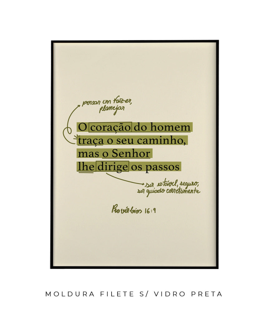 Quadro Provérbios 16:9