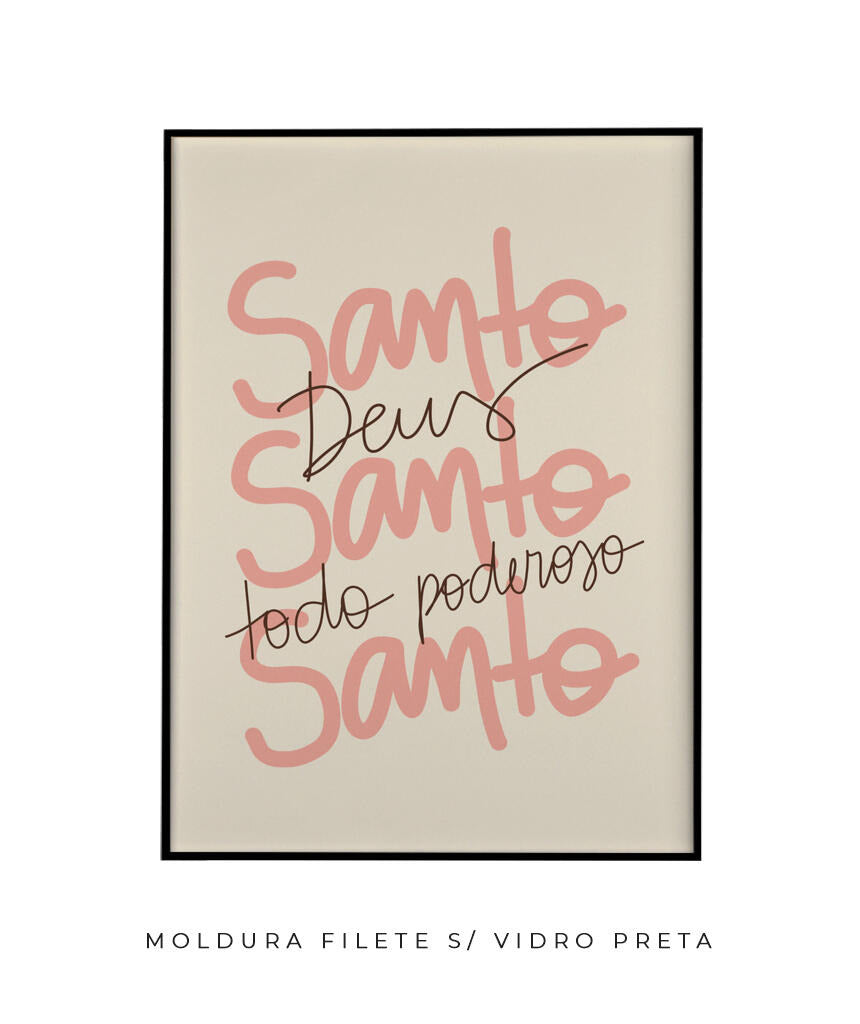 Quadro Santo Santo Santo