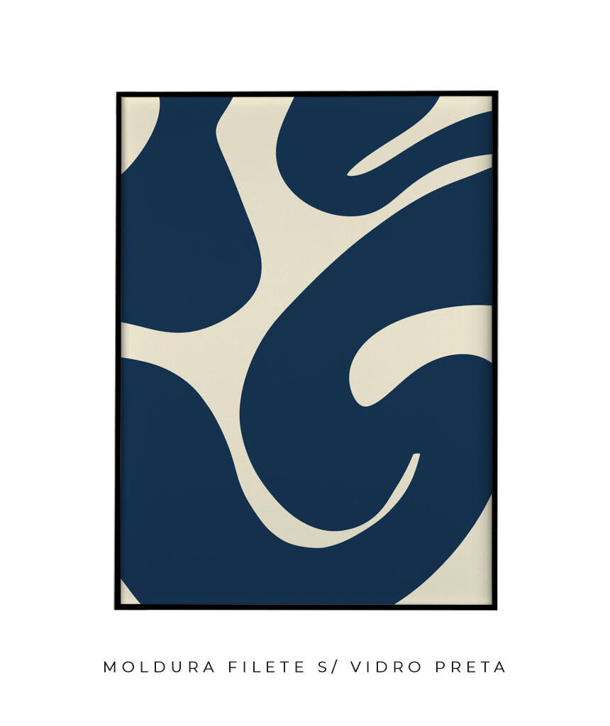 Quadro Curva Azul