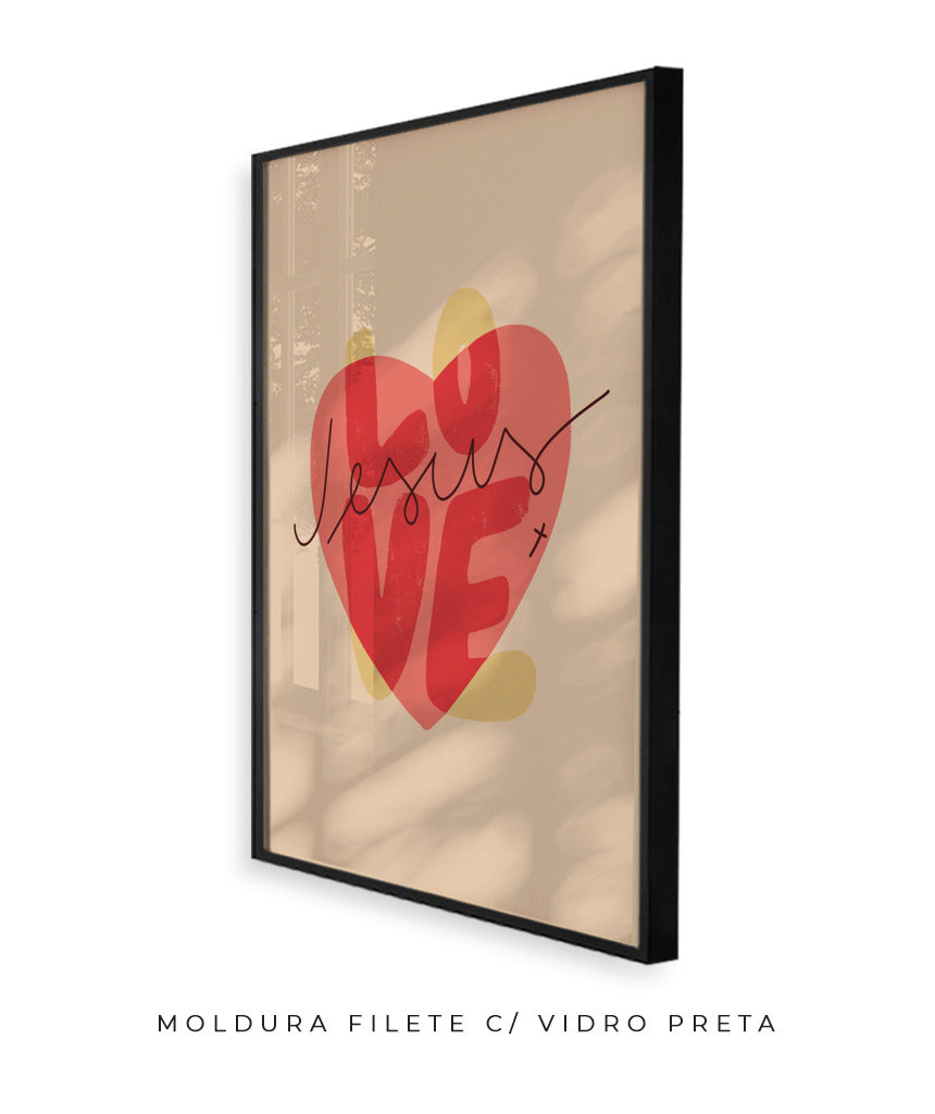 Quadro Love Jesus