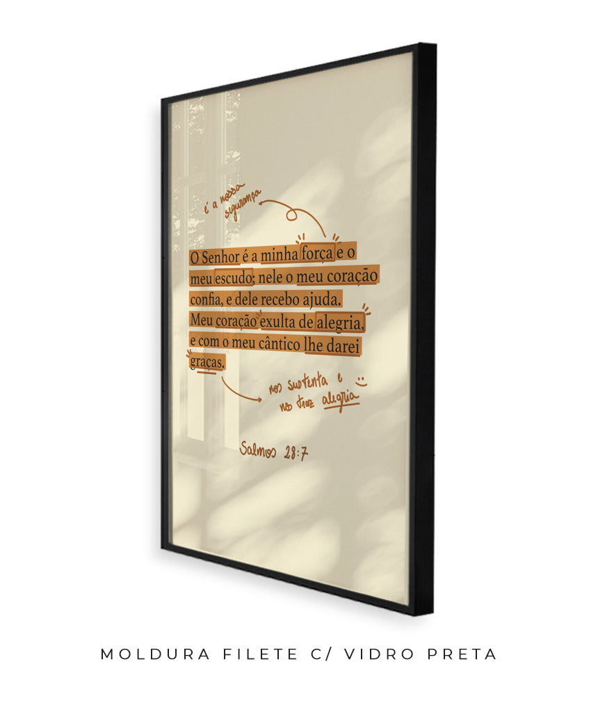 Quadro Salmos 28:7
