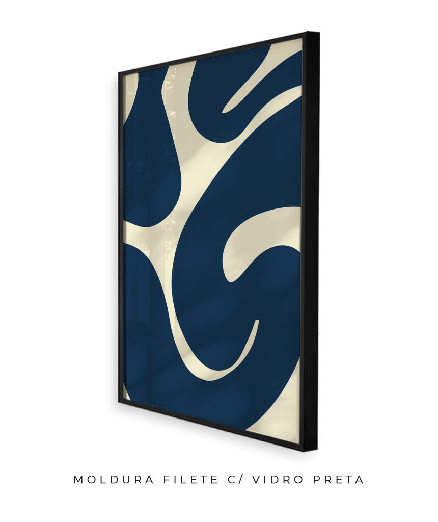 Quadro Curva Azul