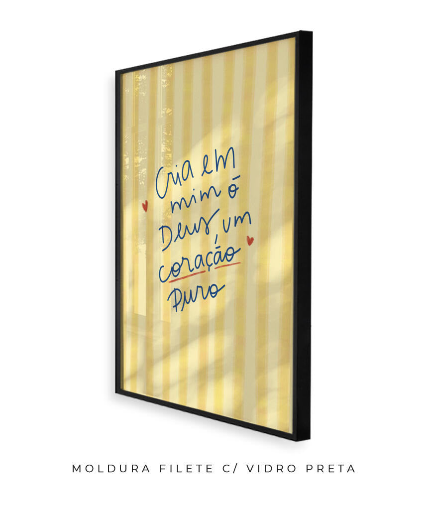 Quadro Coração Puro