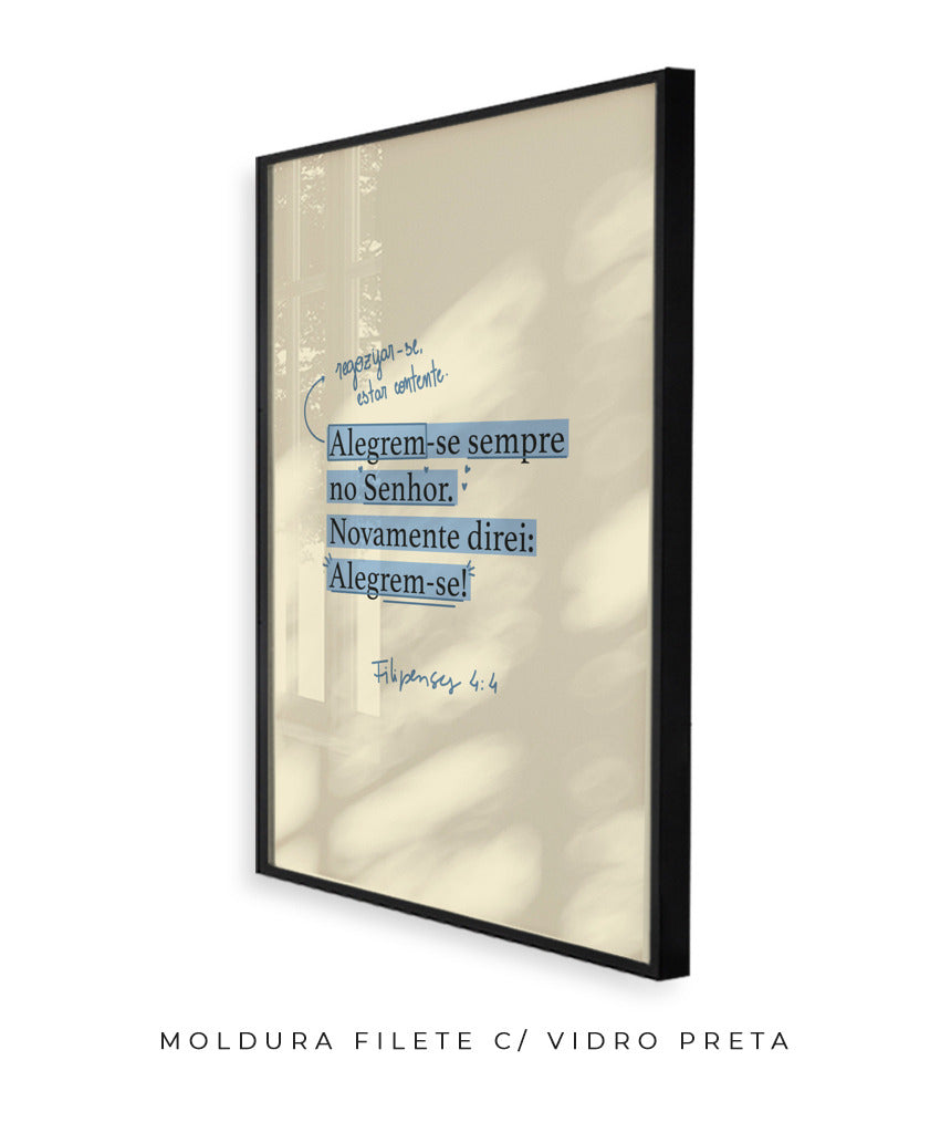 Quadro Filipenses 4:4