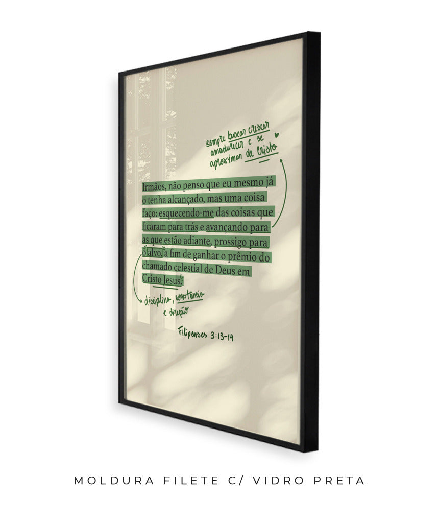Quadro Filipenses 3:13-14