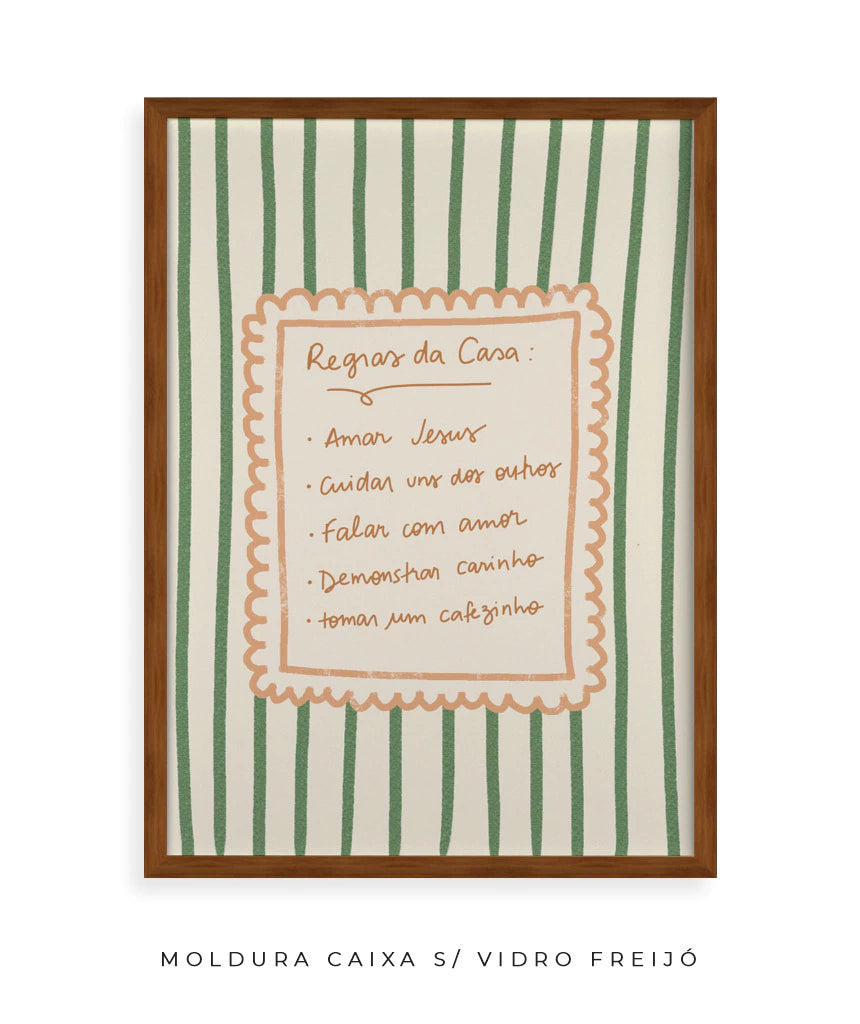 Quadro Regras da Casa