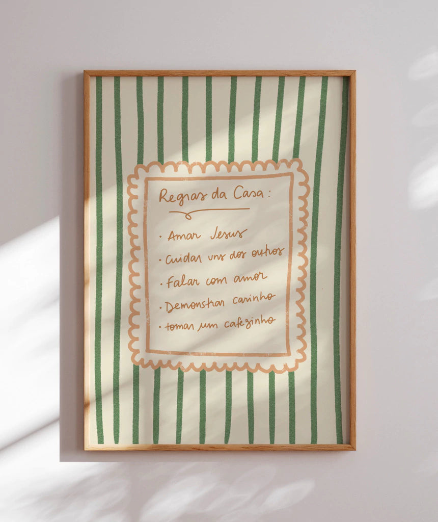 Quadro Regras da Casa