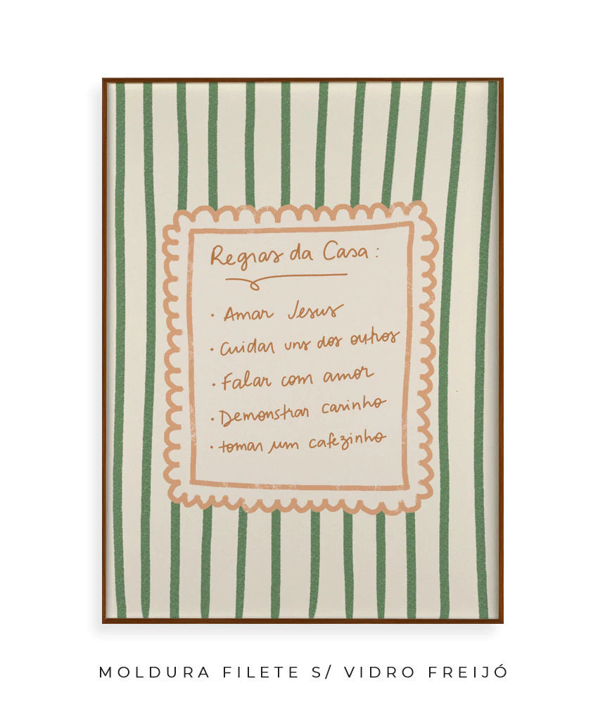Quadro Regras da Casa
