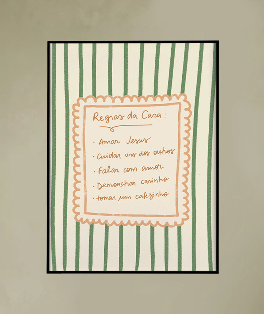Quadro Regras da Casa